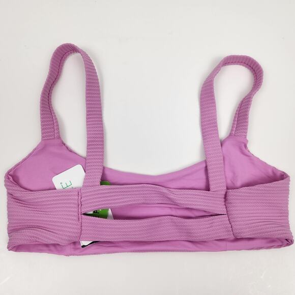 L*Space Jess Bikini Top in Rosebud Pink Ribbed Size Large NWT - Picture 4 of 6
